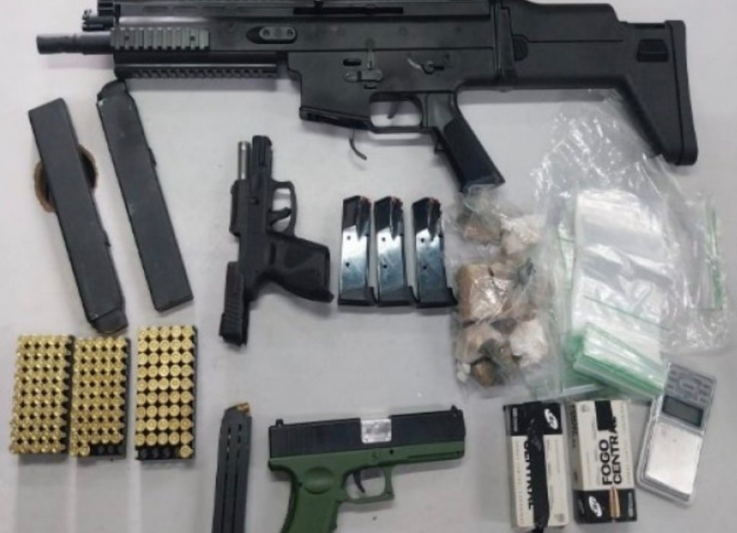 PM prende homem e apreende armamento e entorpecentes em Paulista